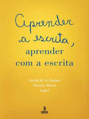 cover image of Aprender a escrita, aprender com a escrita